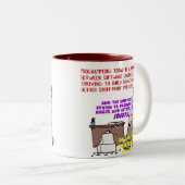 Programmers versus het universum (1) tweekleurige koffiemok (Voorkant rechts)