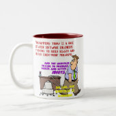 Programmers versus het universum (1) tweekleurige koffiemok (Links)