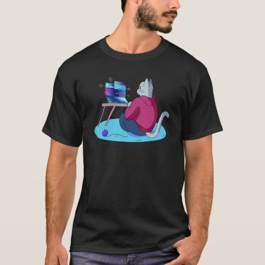Programmeur Betekenis Programmeur Pret Kat T-shirt (Voorkant)