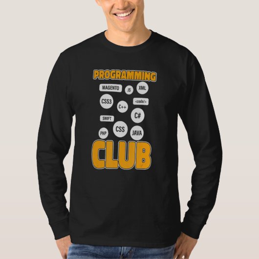Programmeur Club Ontwikkelaar Software Programmere T-shirt (Voorkant)
