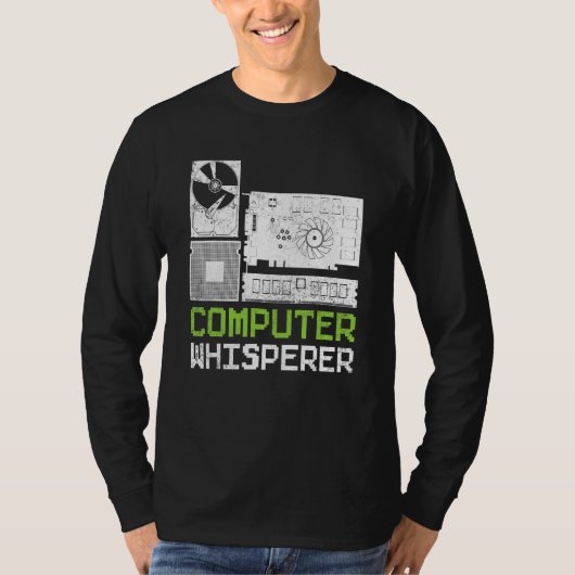 Programmeur Code Binair Coderen Computer Hacker Ge T-shirt (Voorkant)