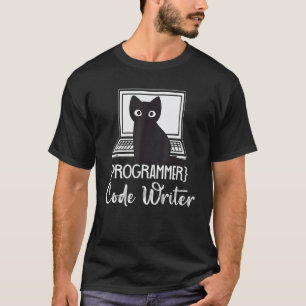 Programmeur Code Schrijver Programmeren Kat Softwa T-shirt