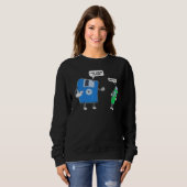 Programmeur Coder Floppy Disk USB Engineer Program Trui (Voorkant volledig)