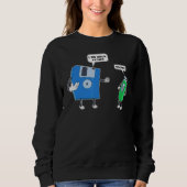 Programmeur Coder Floppy Disk USB Engineer Program Trui (Voorkant)