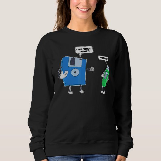 Programmeur Coder Floppy Disk USB Engineer Program Trui (Voorkant)