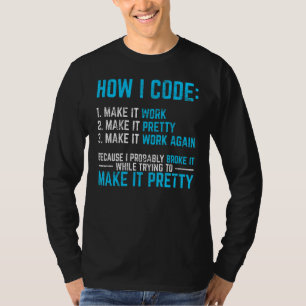 Programmeur Coder Softwareontwikkelaar Programmeri T-shirt