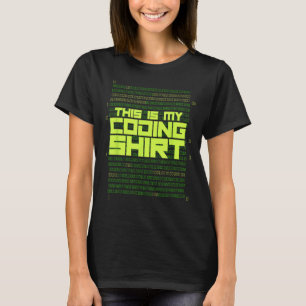 Programmeur Coder Web Developer Dit is mijn coderi T-shirt