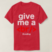 Programmeur codering grap t-shirt (Design voorkant)