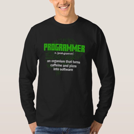 Programmeur Definitie Syntaxis Programmeren Softwa T-shirt (Voorkant)