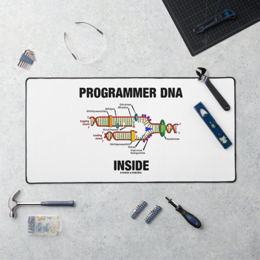 Programmeur DNA Binnen Moleculaire Biologie Humor Bureaumat (Werkstation)