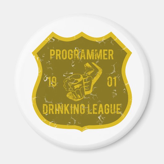 Programmeur Drink League Magneet (Voorkant)
