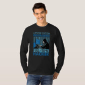 Programmeur fulltime hacker 2 t-shirt (Voorkant volledig)