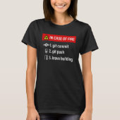 programmeur grap web software ontwikkelaar git com t-shirt (Voorkant)