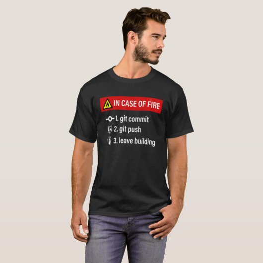 programmeur grap web software ontwikkelaar git com t-shirt (Voorkant volledig)