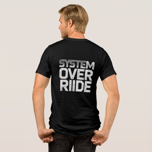 Programmeur Hacker Design Tri-Blend Shirt (Achterkant volledig)