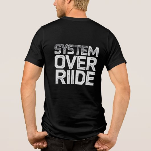 Programmeur Hacker Design Tri-Blend Shirt (Achterkant)
