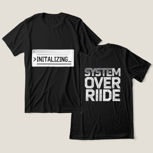 Programmeur Hacker Design Tri-Blend Shirt (Ontwerp Voorkant & Achterkant)