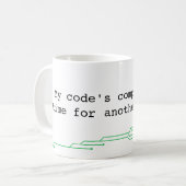 Programmeur Humor Pun Koffiemok (Voorkant links)