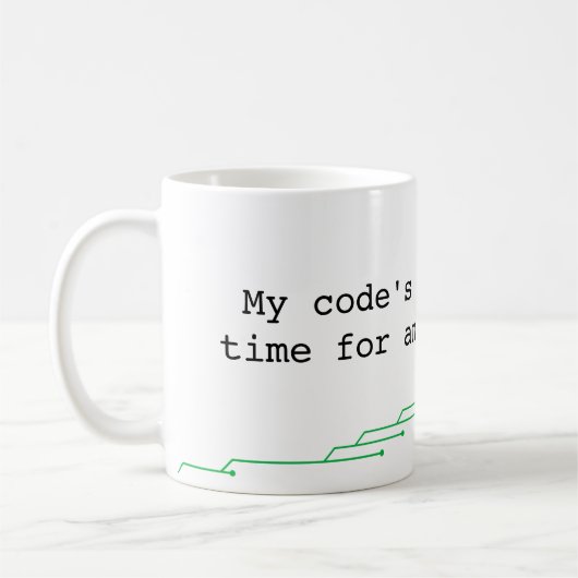 Programmeur Humor Pun Koffiemok (Links)