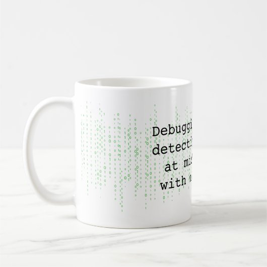 Programmeur Humor Pun Koffiemok (Links)