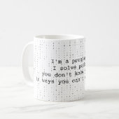 Programmeur Humor Pun Koffiemok (Voorkant links)