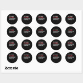 Programmeur ik becommentariëer Mijn Code niet Ronde Sticker (Vel)