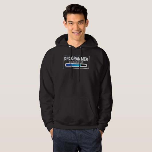 Programmeur in uitvoering Coder programmeerstudent Hoodie (Voorkant volledig)