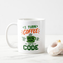 Programmeur IT Humor Ik Verander Koffie In Code De Koffiemok
