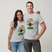 Programmeur IT Humor Ik Verander Koffie In Code De T-shirt (Unisex)