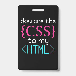 Programmeur, jij bent de CSS voor mijn HTML Badge