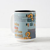 Programmeur Kat Humor Code, Katten, Koffie – Herha Tweekleurige Koffiemok (Voorkant links)