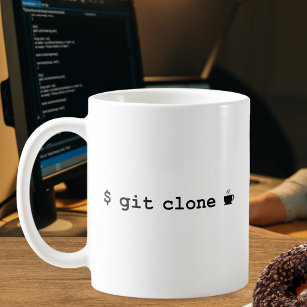 Programmeur Koffie Mok - Git Clone Coffee