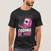 Programmeur Modus Aan Programmeren  Coderingsontwi T-shirt (Voorkant)