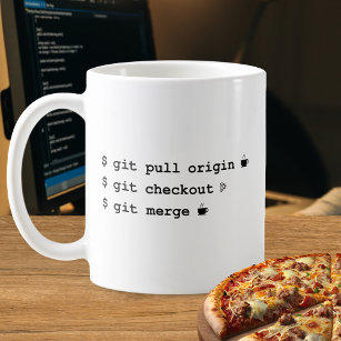 Programmeur Mok - Koffie en Pizza