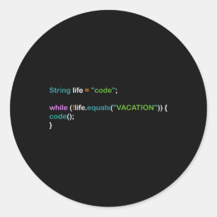 Programmeur Nerd Computer Science Programming Ronde Sticker