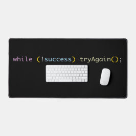 Programmeur Ontwikkelaar Codeerhumor Probeer Opnie Bureaumat