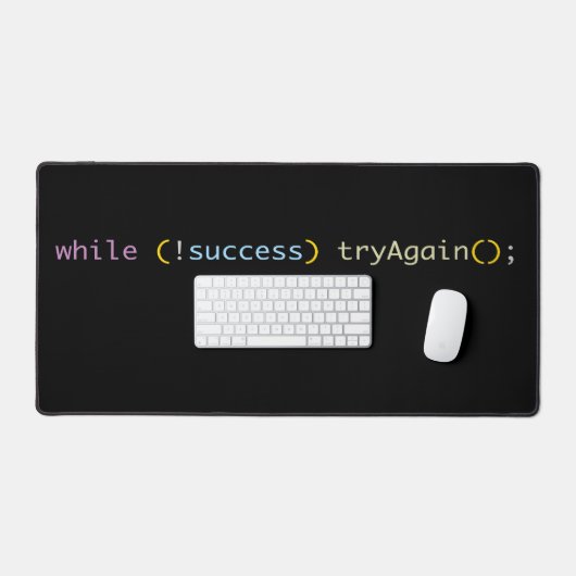 Programmeur Ontwikkelaar Codeerhumor Probeer Opnie Bureaumat (Keyboard & Muis)