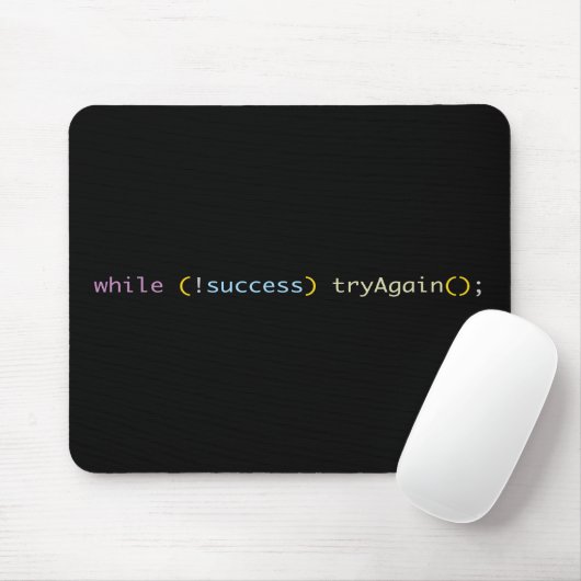 Programmeur Ontwikkelaar Codeerhumor Probeer Opnie Muismat (Met muis)