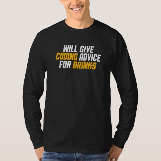 Programmeur  Ontwikkelaar   Geef Codeeradvies Voor T-shirt (Voorkant)
