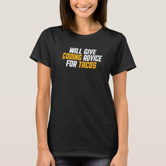 Programmeur Ontwikkelaar Geef Codeeradvies voor TA T-shirt (Voorkant)
