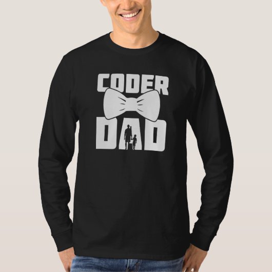 programmeur papa ontwikkelaar software codeur prog t-shirt (Voorkant)