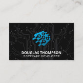 programmeur | printplaat | microchip visitekaartje (Voorkant)