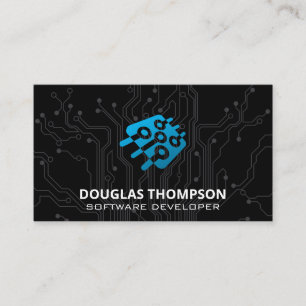 programmeur   printplaat   microchip visitekaartje