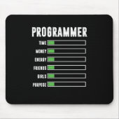 Programmeur programmeren coderen codeur ontwikkela muismat (Voorkant)