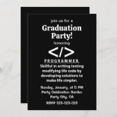 programmeur programmeur Afstuderen Kaart (Voorkant / Achterkant)