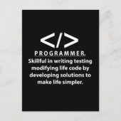 programmeur programmeur programmeur briefkaart (Voorkant)