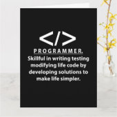 programmeur programmeur programmeur kaart (Gele Bloem)