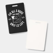 Programmeur repareert alle 5 bugs badge (Voor- en achterkant)
