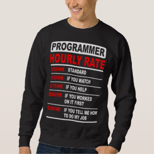 Programmeur Uurtarief Software Engineer Idee Trui