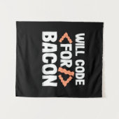 Programmeur zal coderen voor bacon wandkleed (Voorkant (horizontaal))